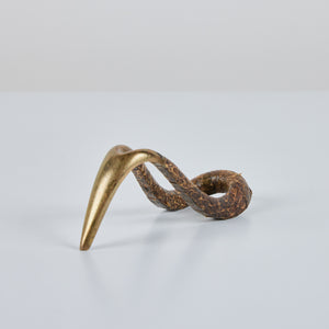 Carl Auböck Snakeskin Wrapped Brass Pipe Stand