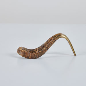 Carl Auböck Snakeskin Wrapped Brass Pipe Stand