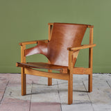 Carl-Axel Acking 'Trienna' Leather Lounge Chair