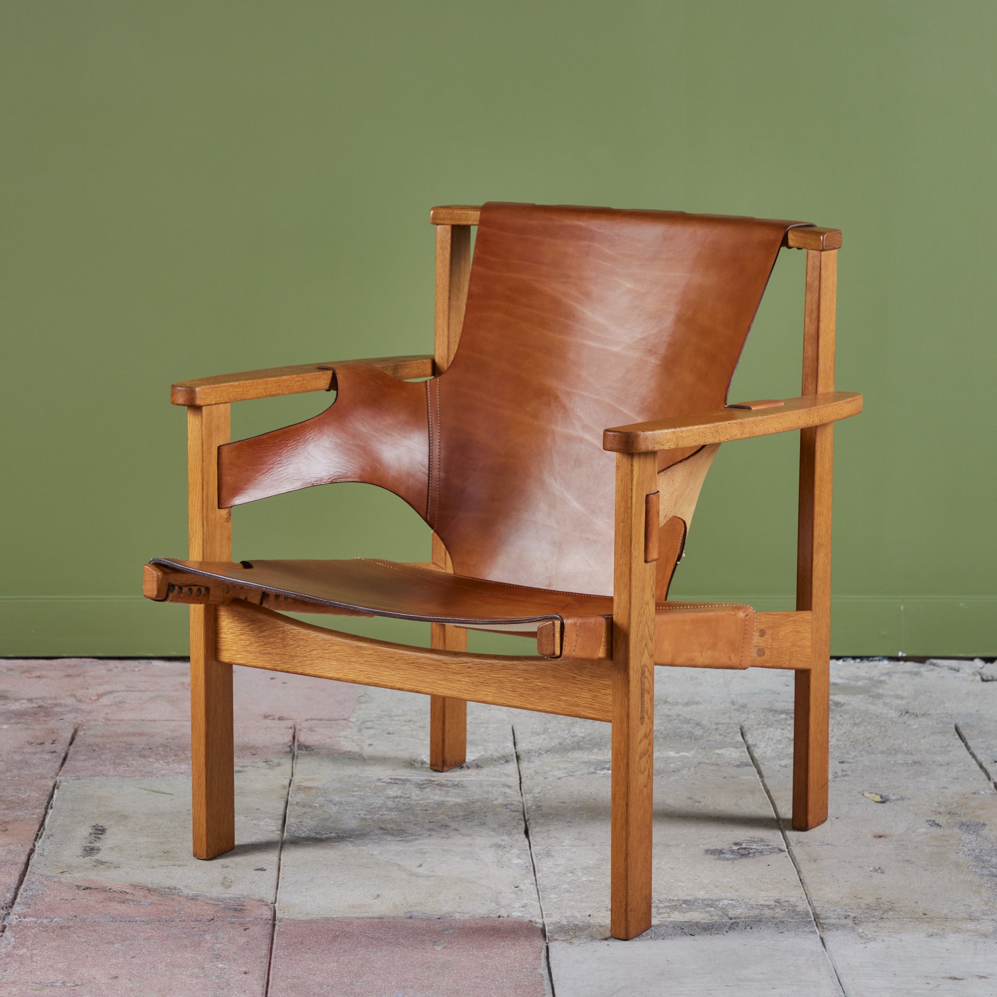 Carl-Axel Acking 'Trienna' Leather Lounge Chair