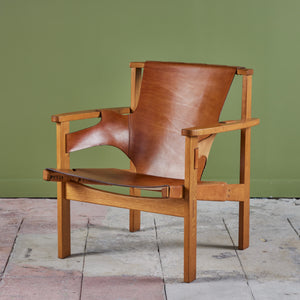 Carl-Axel Acking 'Trienna' Leather Lounge Chair