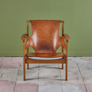 Carl-Axel Acking 'Trienna' Leather Lounge Chair