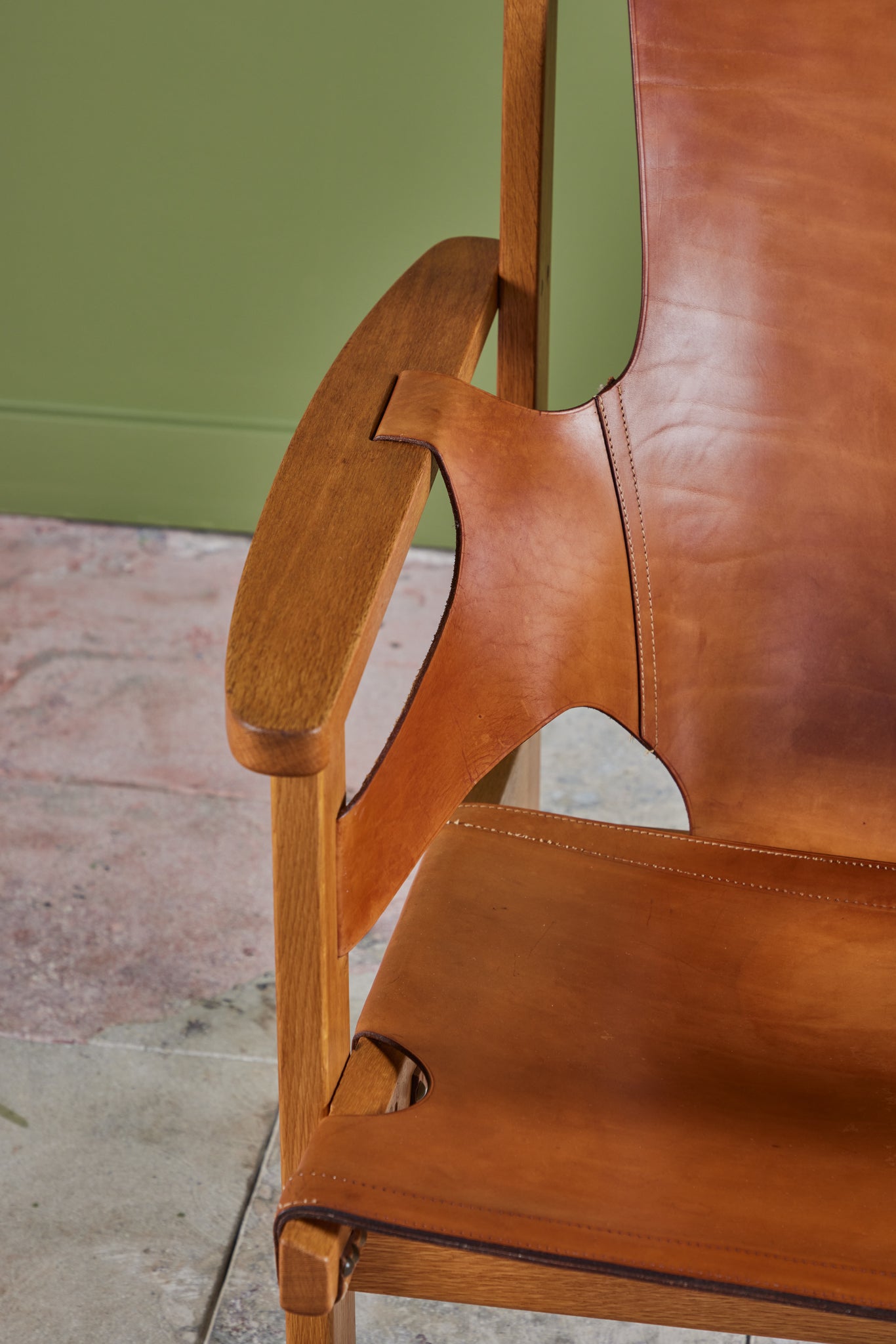 Carl-Axel Acking 'Trienna' Leather Lounge Chair