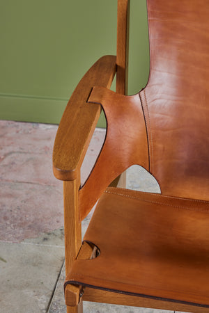 Carl-Axel Acking 'Trienna' Leather Lounge Chair