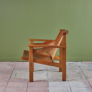 Carl-Axel Acking 'Trienna' Leather Lounge Chair