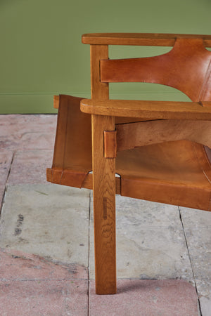 Carl-Axel Acking 'Trienna' Leather Lounge Chair