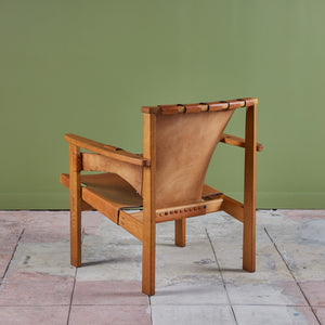 Carl-Axel Acking 'Trienna' Leather Lounge Chair