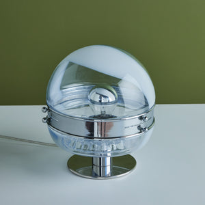 Carlo Nason "Stalagmiti" Glass and Chrome Table Lamp