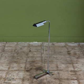 Casella Chrome Floor Lamp with T Base