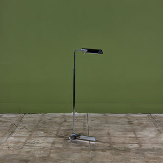 Casella Chrome Floor Lamp with T Base