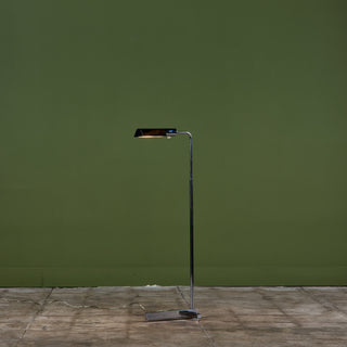 Casella Chrome Floor Lamp with T Base