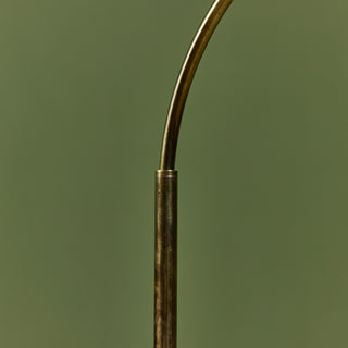 Casella Curved Stem Brass Floor Lamp
