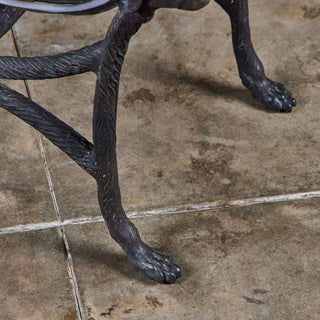 Cast Bronze Dog-Head Curule Stool