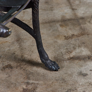 Cast Bronze Dog-Head Curule Stool