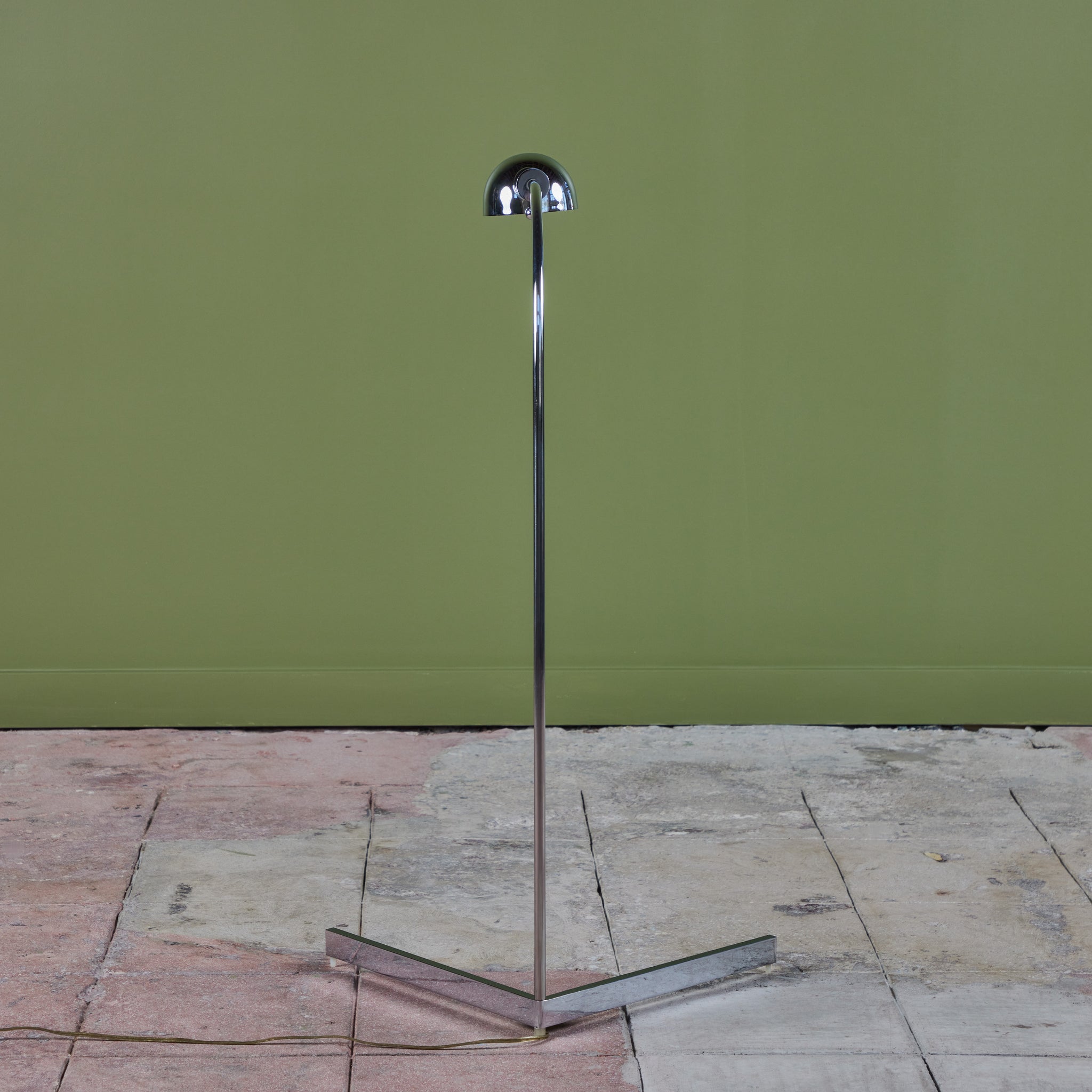 Cedric Hartman 2H Stainless Steel Pharmacy Floor Lamp