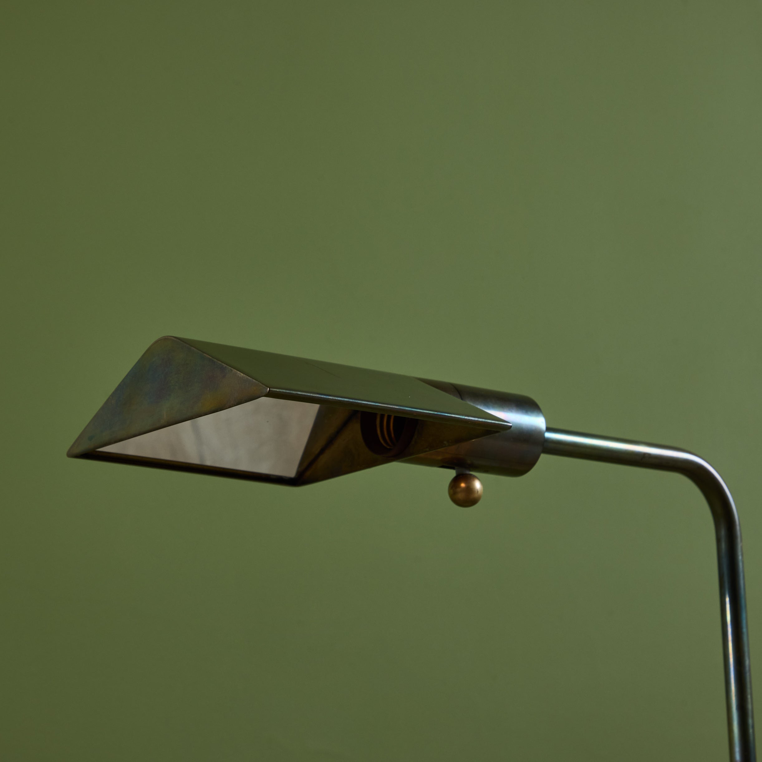 Cedric Hartman Patinated Brass Floor Lamp DEN