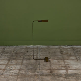 Cedric Hartman Patinated Brass Floor Lamp