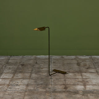 Cedric Hartman Patinated Brass Floor Lamp