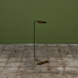 Cedric Hartman Patinated Brass Floor Lamp