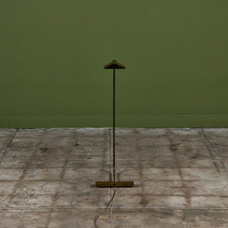 Cedric Hartman Patinated Brass Floor Lamp