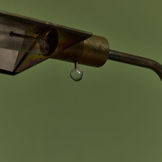 Cedric Hartman Patinated Brass Floor Lamp