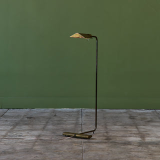 Cedric Hartman Patinated Brass Floor Lamp