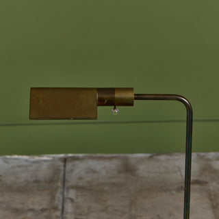 Cedric Hartman Patinated Brass Floor Lamp