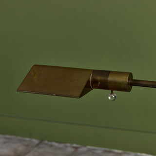 Cedric Hartman Patinated Brass Floor Lamp