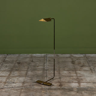 Cedric Hartman Patinated Brass Floor Lamp