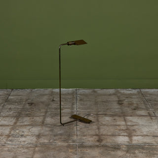 Cedric Hartman Patinated Brass Floor Lamp
