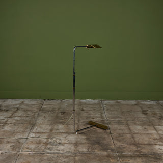 Cedric Hartman Parallel Bar Brass and Stainless Steel Floor Lamp