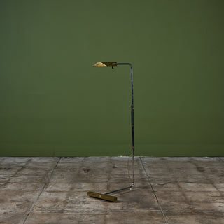 Cedric Hartman Parallel Bar Brass and Stainless Steel Floor Lamp