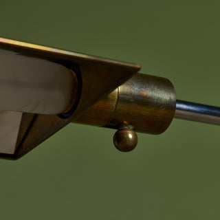 Cedric Hartman Parallel Bar Brass and Stainless Steel Floor Lamp