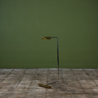 Cedric Hartman Parallel Bar Brass and Stainless Steel Floor Lamp