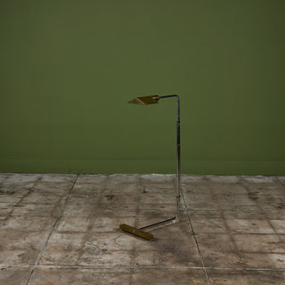 Cedric Hartman Parallel Bar Brass and Stainless Steel Floor Lamp