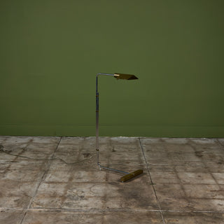 Cedric Hartman Parallel Bar Brass and Stainless Steel Floor Lamp