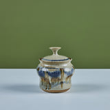 Lidded Ceramic Glazed Jar
