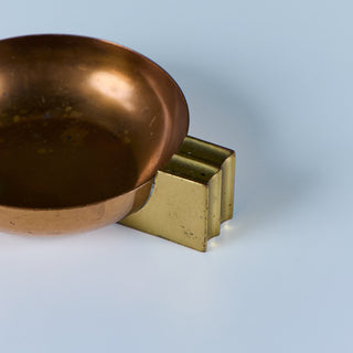 Aristocrat Copper & Brass Ashtray by Chase USA