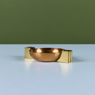 Aristocrat Copper & Brass Ashtray by Chase USA