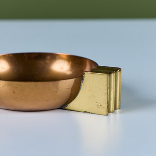 Aristocrat Copper & Brass Ashtray by Chase USA