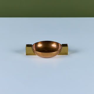 Aristocrat Copper & Brass Ashtray by Chase USA