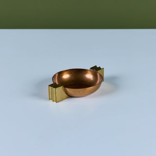 Aristocrat Copper & Brass Ashtray by Chase USA