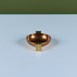 Aristocrat Copper & Brass Ashtray by Chase USA