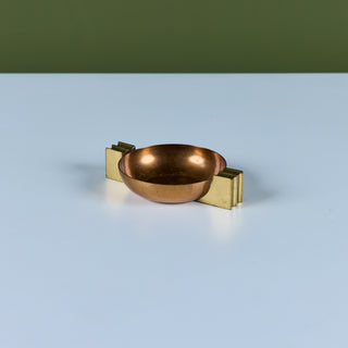 Aristocrat Copper & Brass Ashtray by Chase USA