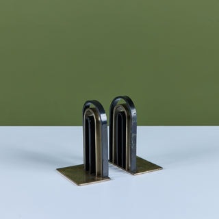 Pair of Arch Bookends by Walter von Nessen for Chase USA