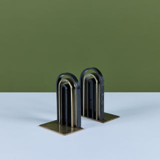 Pair of Arch Bookends by Walter von Nessen for Chase USA