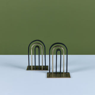 Pair of Arch Bookends by Walter von Nessen for Chase USA
