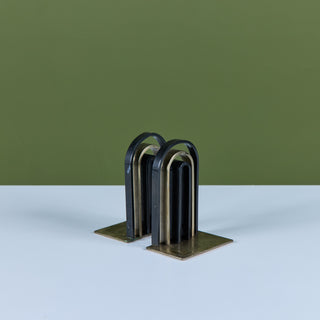 Pair of Arch Bookends by Walter von Nessen for Chase USA