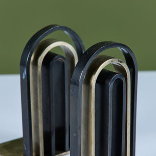 Pair of Arch Bookends by Walter von Nessen for Chase USA