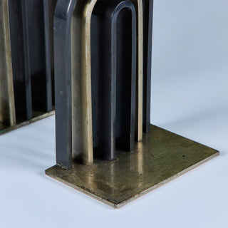Pair of Arch Bookends by Walter von Nessen for Chase USA